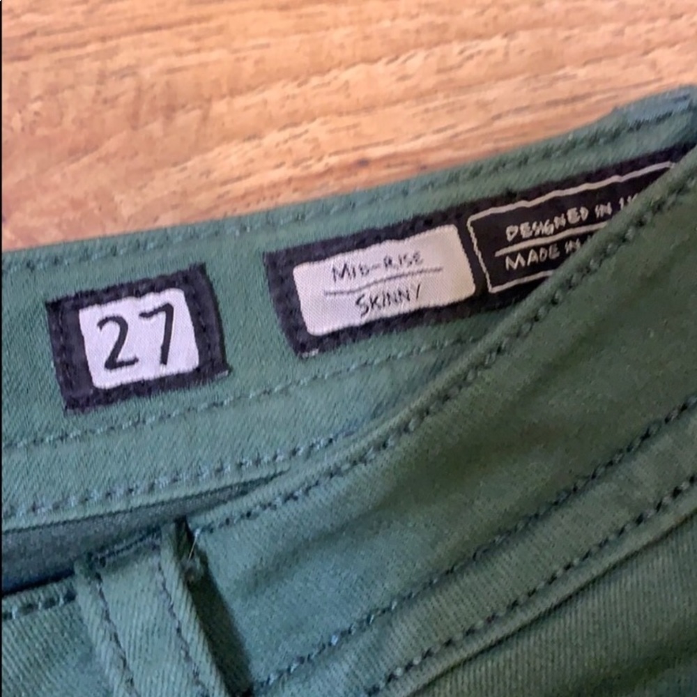Miss Me Hunter Green Skinny Jeans 27 View 5